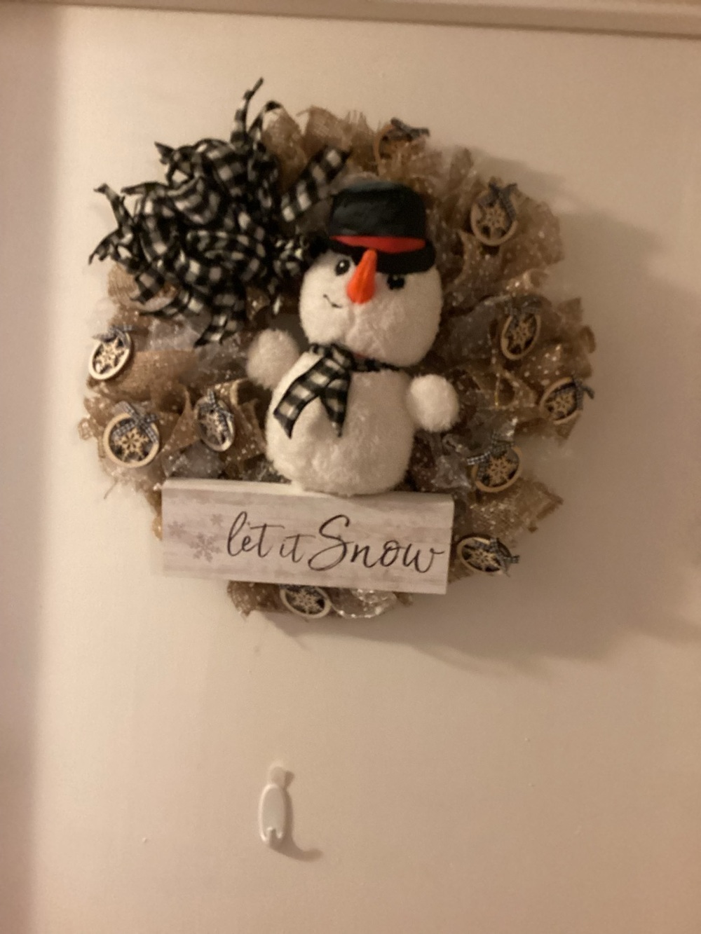 Let it Snow Christmas wreath